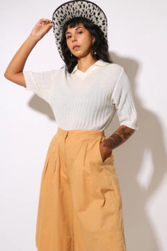 bermudao cintura mega alta bolso - loja online