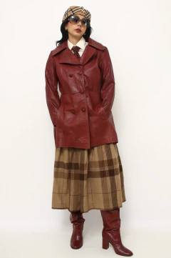 Casaco couro CHERRY vintage 70 ´s - comprar online