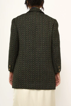 Blazer verde vintage forrado det dourado - loja online