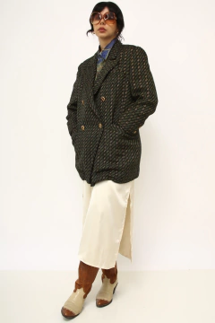Imagem do Blazer verde vintage forrado det dourado