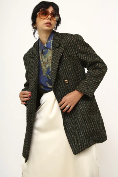 Blazer verde vintage forrado det dourado na internet