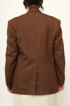 Blazer YSL vintage 100 % linho marrom - loja online