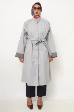 Trench Coat clássico azul J. Gallery