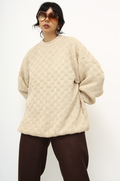 Maxi tricot bege vintage na internet