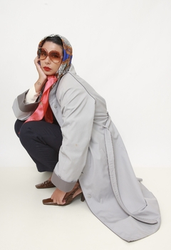 Trench Coat clássico azul J. Gallery - comprar online