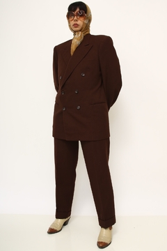 Conjunto Blazer + CALÇA alfaiataria marrom