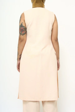 Conjunto rosa blusa alongada + calça pantalona - Capichó Brechó
