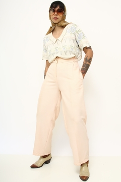 Blusa tricot vintage golinha flores - comprar online