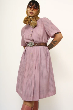 Imagem do Vestido rosa listras VIGÊE vintage