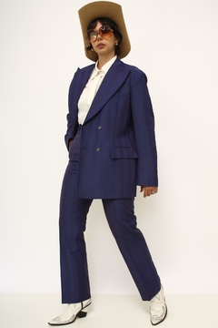 Conjunto roxo Blazer + Calça listras MAPPIN - loja online