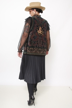 Colete veludo cavalo Boho western - comprar online