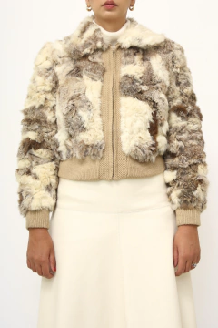 Casaco cropped coelho vintage - loja online