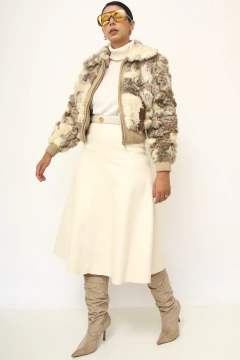 Casaco cropped coelho vintage - loja online