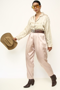 Conjunto pijama Blusa listras + calça vintage - comprar online