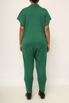 Imagem do Macacão verde acrilico tricot vintage