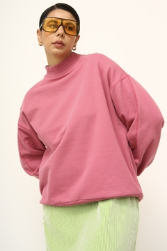 Moletom rosa golinha classico - comprar online