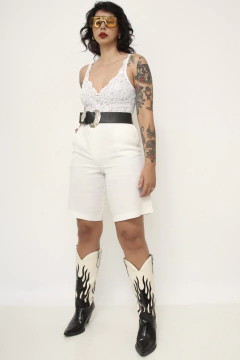 Shorts 100% linho vintage - loja online