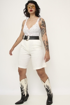Shorts 100% linho vintage na internet
