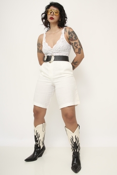Shorts 100% linho vintage - comprar online