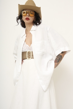 Camisa branca Rami com viscose vintage na internet