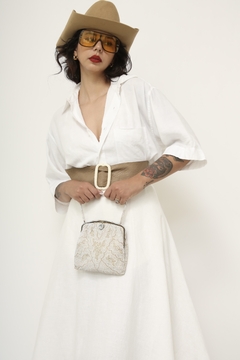 Bolsa mão MADE IN FRANCE miçangas vintage - comprar online