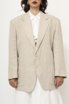Blazer 100% linho classico BILL BROSS - Capichó Brechó