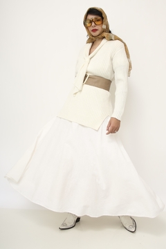 Tricot textura no creme vintage - loja online