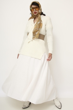 Tricot textura no creme vintage - loja online