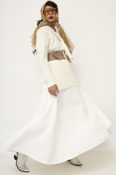 Tricot textura no creme vintage na internet
