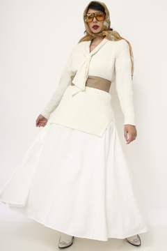 Tricot textura no creme vintage - comprar online