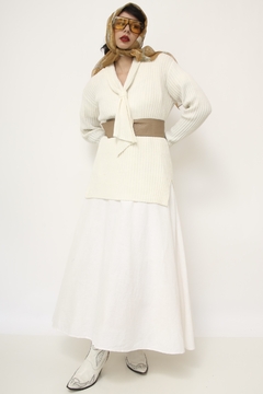 Tricot textura no creme vintage - comprar online