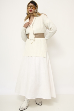 Tricot textura no creme vintage - Capichó Brechó