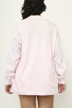 Blusa rosa manga longa logo ADIDAS ( NÃO É ORIGINAL) - Capichó Brechó