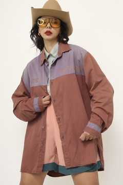 Camisa cowboy roxa bordo zoomp