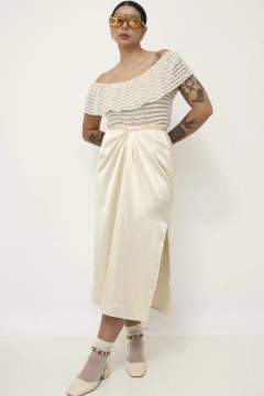Imagem do Bata fru fru vintage creme