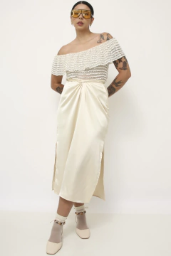 Imagem do Bata fru fru vintage creme