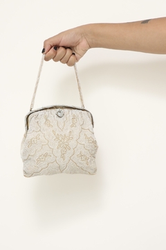 Bolsa mão MADE IN FRANCE miçangas vintage