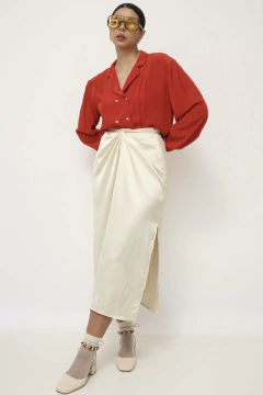Camisa vintage classica vermelha - comprar online