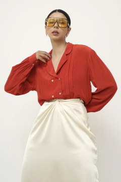 Camisa vintage classica vermelha - Capichó Brechó