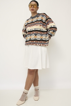 Pulover vintage estampa color - comprar online