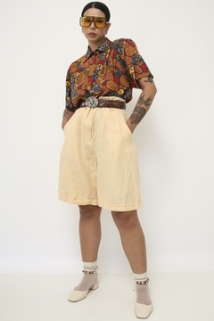 Camisa estampa laranja telha vintage - comprar online