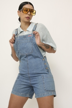 Macaquinho jeans curto - loja online