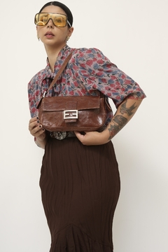 Bolsa couro marrom italiana - comprar online