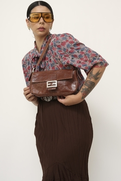 Bolsa couro marrom italiana - comprar online