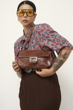 Bolsa couro marrom italiana - comprar online