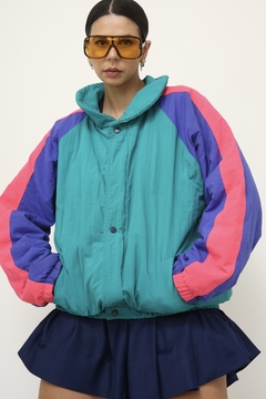 Jaqueta bomber bicolor 80´s - Capichó Brechó