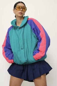Jaqueta bomber bicolor 80´s