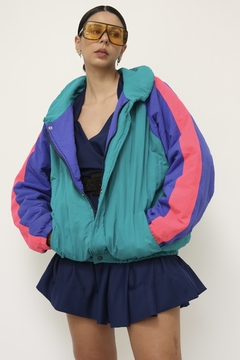 Jaqueta bomber bicolor 80´s - Capichó Brechó