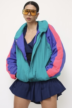 Jaqueta bomber bicolor 80´s
