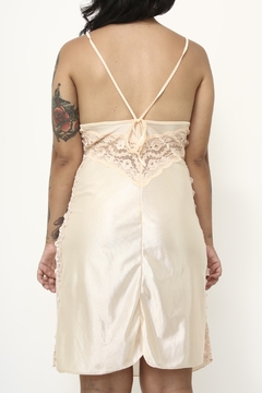 Sleep Dress pessego renda poliamida - loja online